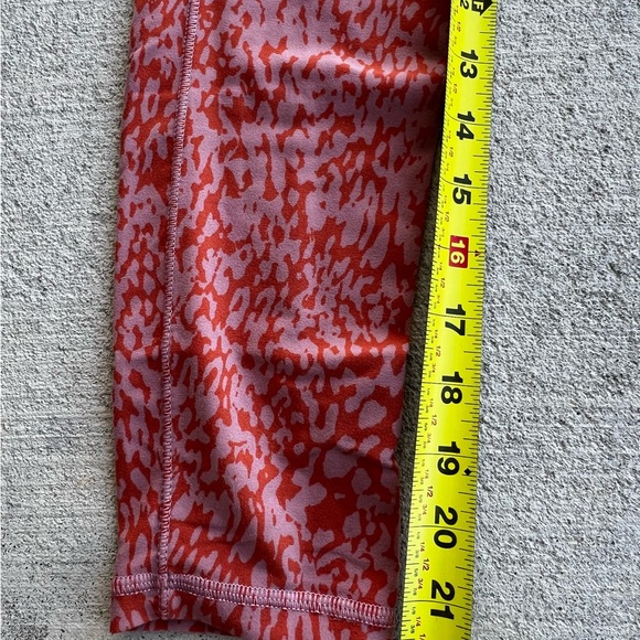 Athleta Women's S Pink and orange Patterned Leggings yoga running athletic pants - Picture 9 of 9